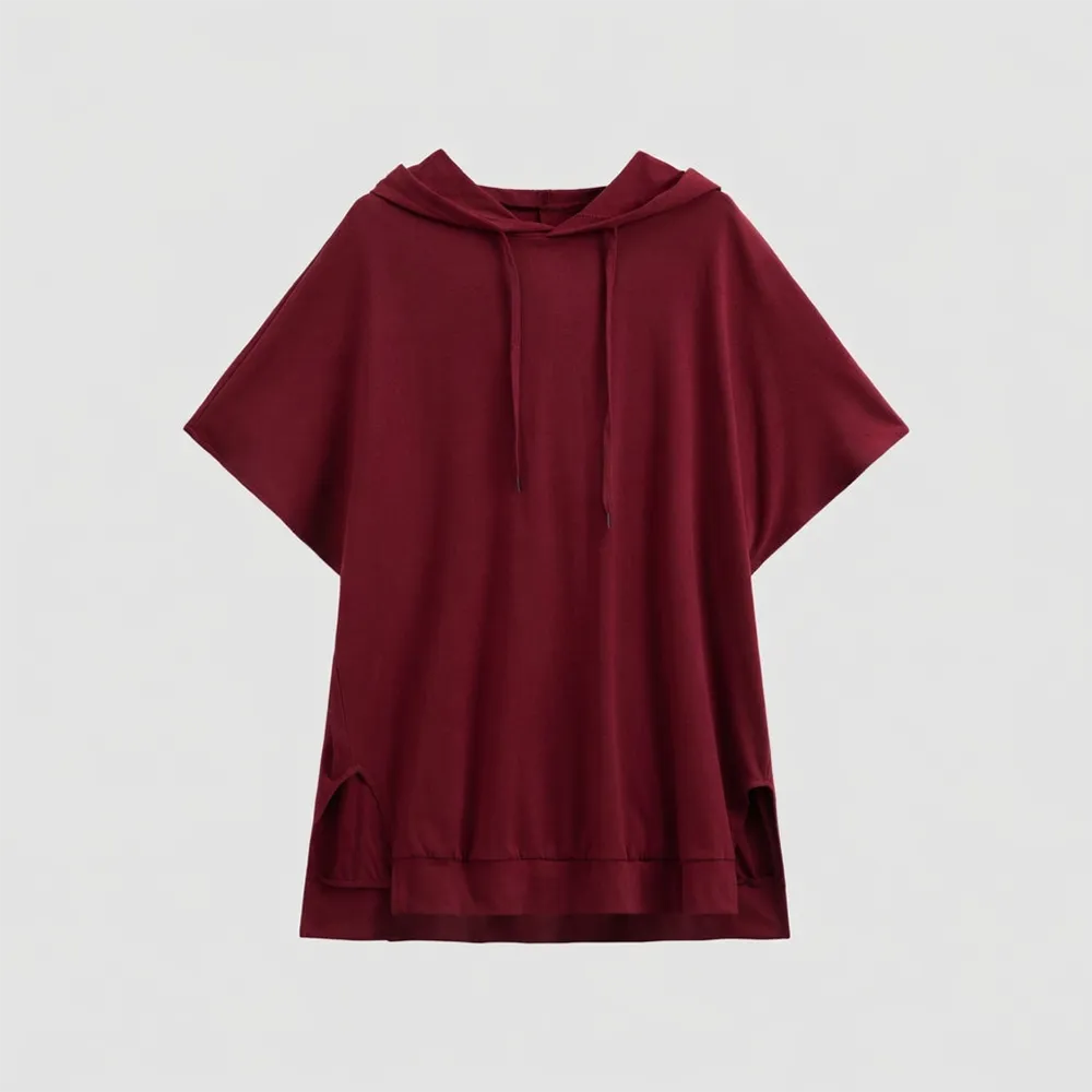 Women's Baggy Hoodie Top Lightweight Comfortable Sweatshirt