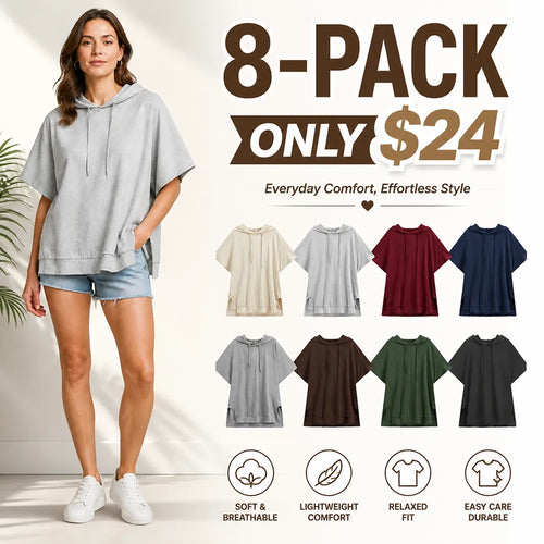 Women's Baggy Hoodie Top Lightweight Comfortable Sweatshirt